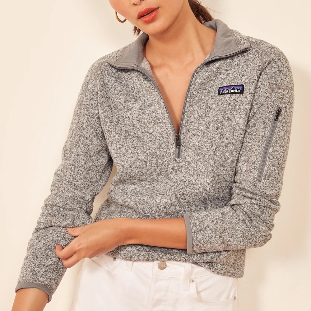 Patagonia Women's Better Sweater 1/4-Zip Fleece in Gray